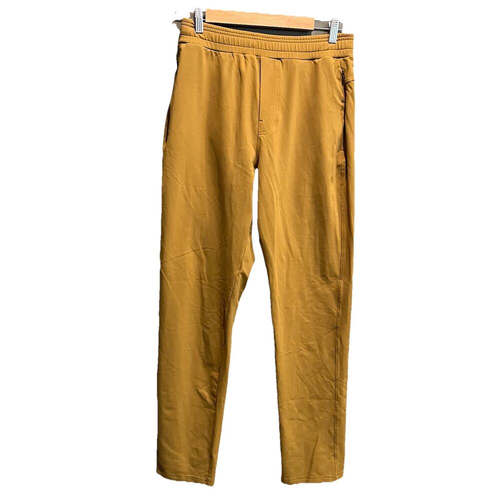 Public Rec Yellow Brown Drawstring Stretch‎ Men's Pants Size 30/32